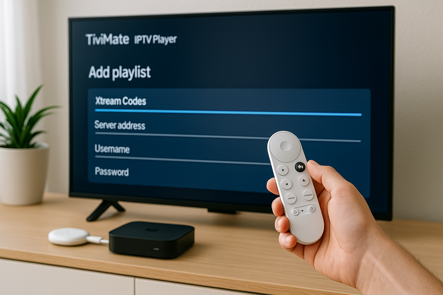 installera iptv på chromecast med google tv