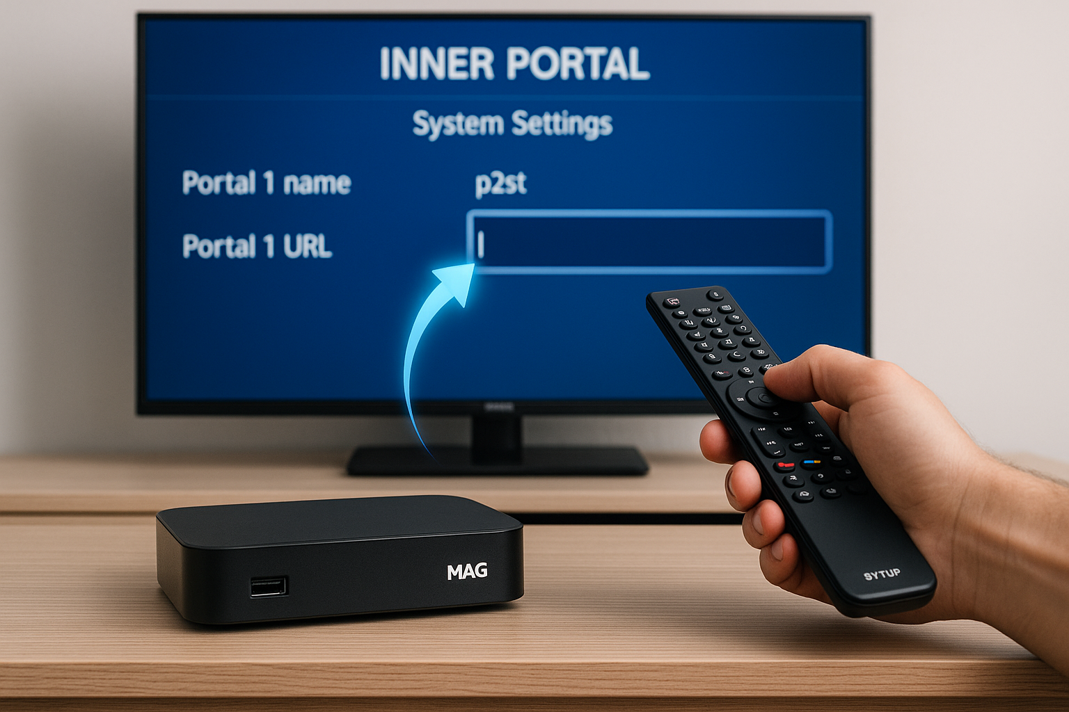 installera iptv på mag box