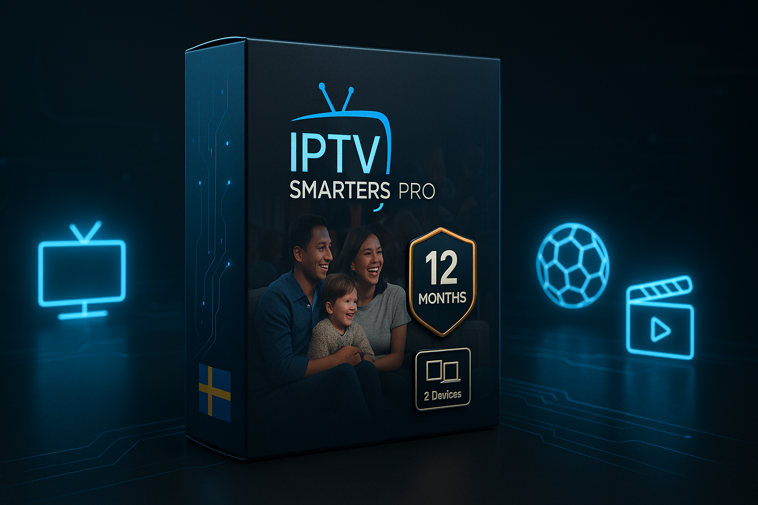 iptv smarters pro subscription 12 months 2 devices